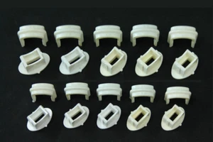 10 x old cable clamps size XS S M white cable clamp grid clamp wet room - Picture 1 of 27