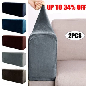 2X Stretch Armchair Covers Chair Arm Protector Cover Sofa Couch Recliner Armrest - Picture 1 of 17