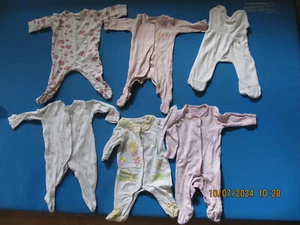 6 Baby Strampler Langarm, Kurzarm, Konglomerat - Bild 1 von 1