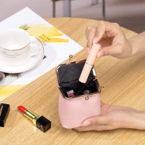 Borsa cosmetica vera pelle kawayi rossetto donna borsa trucco borsa toilette borsa - Foto 1 di 10