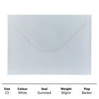 500 White C5 Envelopes 90gsm 162x229 Plain Greeting Card Gummed Seal Banker Flap
