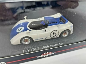 EBBRO Toyota 7 #5 Japan GP 1969 (White/Dark Blue) 1/43 Scale z05  - Picture 1 of 4