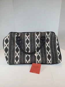 Mossimo schwarz-weiß Tragetasche Umhängetasche Seesack Weekender Reisetasche Tasche - Bild 1 von 10