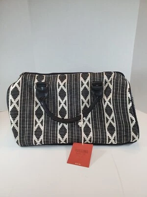 Mossimo Bolso de Mano Blanco y Negro Bandolera Bolso de Viaje de Fin de Semana Foto 1 de 4
