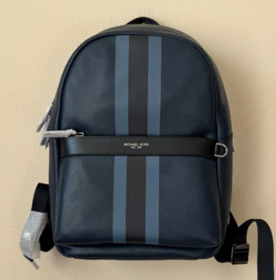 Mochila Michael Kors Greyson de cuero a rayas Foto 1 de 4