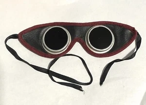 Vintage Steampunk - grünes Glas - Fahrradbrille - KOSTENLOSER VERSAND! - Bild 1 von 2
