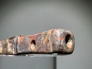 Seltene chinesische Shang Dy alte Jade geschnitzte Zikade Design "Bing Xing Qi" L 12,5 cm - Bild 1 von 23