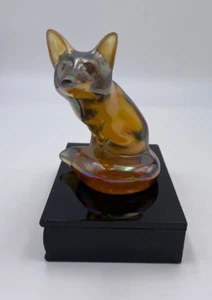 Vintage Fenton Iridescent Glass 4.5" Fox - Picture 1 of 7