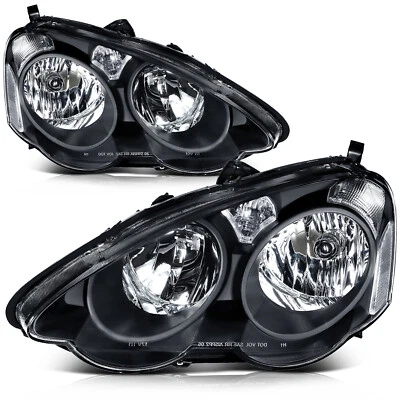 Pair Fit For 2002-2004 Acura RSX (DC5) Clear Lens Headlight Assembly Replacement - Image 1 of 4