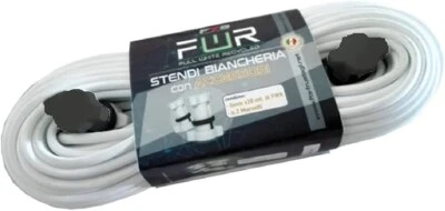 FTS Cavo stendibiancheria per Panni Filo Cavetto per Stendere Bucato Stendipanni