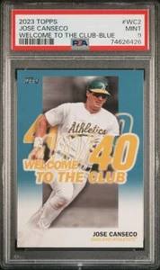 2023 Topps Welcome to Club Blue, Jose Canseco #WC-2, PSA 9 MINT - Picture 1 of 2