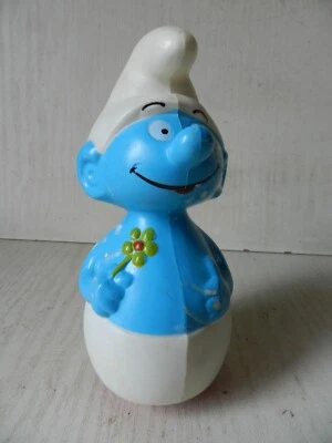 Jouet Ancien  Culbuto Schtroumpf Made In France Educo Fonctionne - Photo 1/4