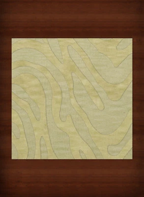 Green Swirls Lines Stripes Transitional Area Rug Animal Print DV2 - Image 1 of 2
