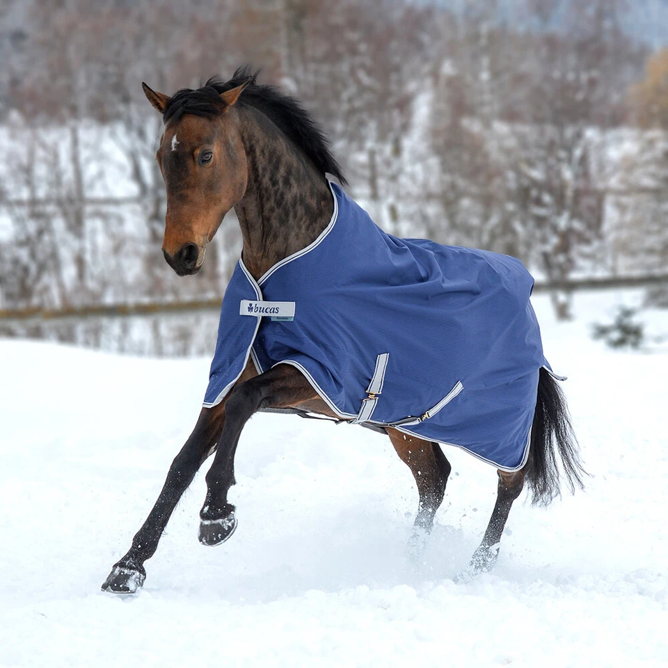 Bucas Freedom Turnout Pony 300g - Navy/silver 115