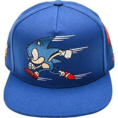 Gorra de béisbol SEGA Sonic the Hedgehog ala curva oficial ajustable de JAPÓN Foto 1 de 4