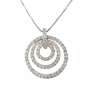 Nolan Miller Glamour Sammlung Vintage Anhänger Pflasterstein Set kubische Zirkonia Kreise - Bild 1 von 9