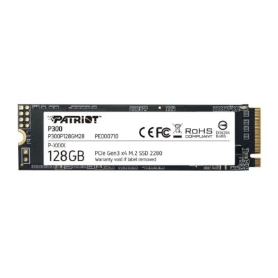 Patriot P300 128GB SSD 2280 M.2 PCIe Gen3 x4 NVMe 1.3 Internal SSD For PC/Laptop - Image 1 of 4