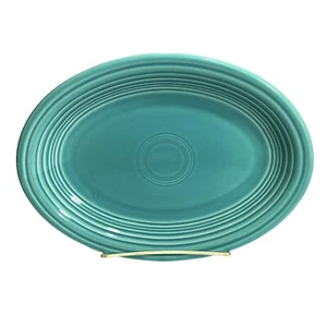 Fiesta Medium Platter Turquoise 11 1/2 Oval Post 86 Contemporary Homer Laughlin - Picture 1 of 5