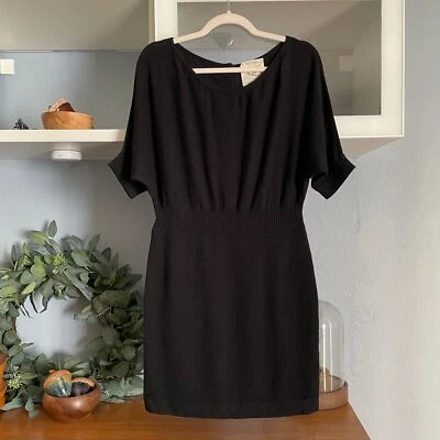 Qi Cashmere Knit Short Mini Dress Dolman Sleeve Sz S - Image 1 of 4