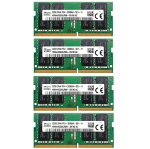 Hynix 128GB (4X32GB) DDR4 3200MHz PC4-25600 2RX8 SODIMM Memory Ram HMAA4GS6AJR8N - Picture 1 of 7