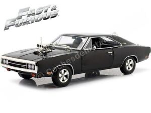 1970 Dodge Charger "Fast & Furious" Negro 1:18 Greenlight Collectibles 19122