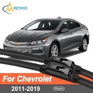 2-Pack Chevrolet Volt Wiper Blades 2011-2019 Silent Anti-Tangle Front - Picture 1 of 7