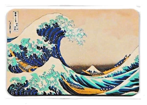 magnet aimant grande vague Kinagawa pour frigo voiture ou marquage - Picture 1 of 2