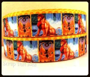 Lion King RIBBON. 1" Grosgrain. Scrapbooking/Craft. Disney Movie. SIMBA & NALA. - Picture 1 of 2