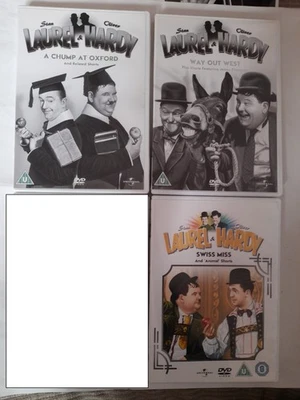 x3 Laurel & Hardy DVD Bundle (DVD, 2004/2011, w. Holofoil Artworks + Booklets) - Image 1 of 4