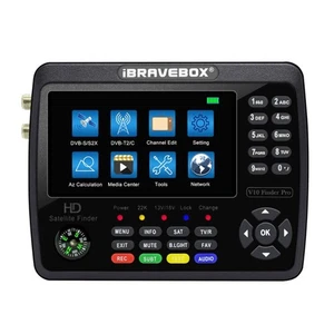 iBRAVEBOX V10 Finder Pro Pantalla de 4,3 pulgadas Medidor de satélite digital Buscador de señal, - Imagen 1 de 15