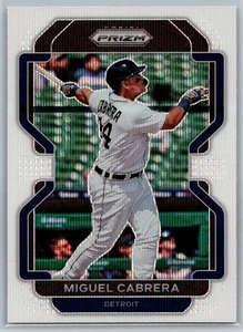 2022 Panini Prizm White Wave Prizm #211 Tier II Miguel Cabrera Detroit Tigers - Picture 1 of 2