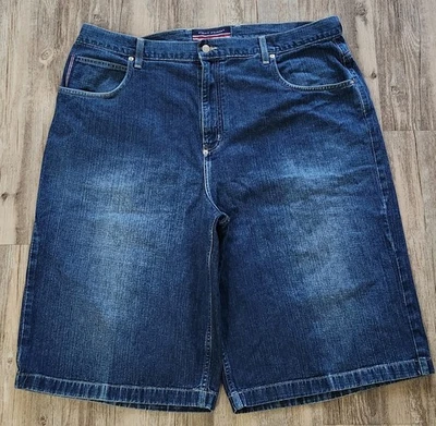 Pantalones Cortos De Colección Phat Farm Para Hombre Talla 42 Sueltos Pierna Ancha Y2k Patinador Hip Hop Foto 1 de 4