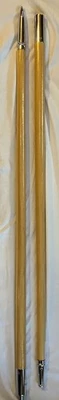 Guidon 2-piece Indoor Parade Hardwood Flagpole Chrome Joint & Spear 8' X 1 1/4" - Image 1 of 4