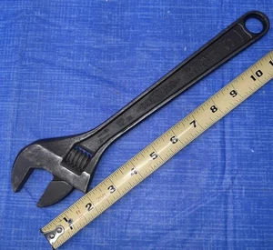 Vintage Diamond Horse Shoe Logo 12" Adjustable Wrench Made in USA - Bild 1 von 18