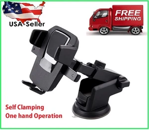 360°Mount Holder Car Windshield Stand Mobile Cell Phone Universal iPhone Samsung - Picture 1 of 10