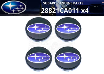 SUBARU Genuine BRZ ZC6 13-20 28821CA011 Wheel Center Blue Cap 49mm 4pcs Set New - Image 1 of 4
