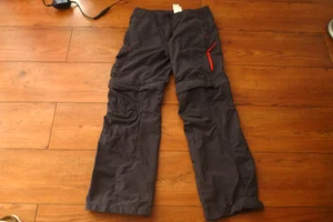 Wanderhose Gr.140 grau Trekkinghose Funktionshose Zipp-Off Decathlon Quechua - Bild 1 von 7