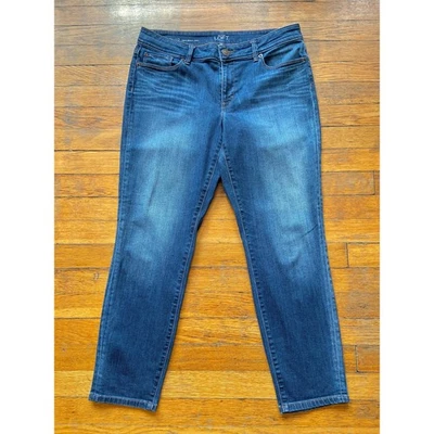 Pantalones de mezclilla ajustados con curvas Ann Taylor LOFT talla 31/12 Foto 1 de 4