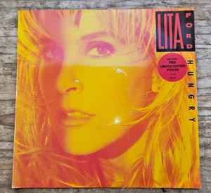 LITA FORD "HUNGRY" LTD ED 12" MIT POSTER 1990 THE RUNAWAYS - Bild 1 von 4