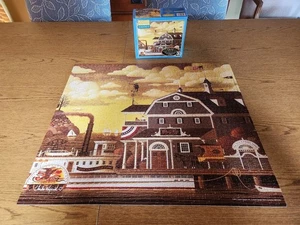 Charles Wysockis Americana 1000 Teile MB Puzzle Fairhaven am Meer 2004  - Bild 1 von 10
