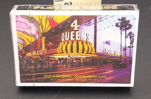 NEW/SEALED deck of playing cards 4 QUEENS Casino Las Vegas - Picture 1 of 2