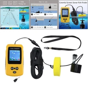 Kayak Fish Finder Readout 100m Sonar Sensor Fishfinder Boat - Picture 1 of 7