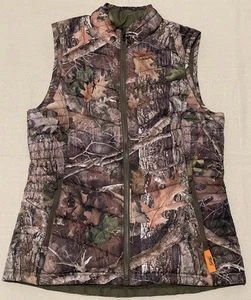 SHE Gilet da Caccia Outdoor Puffy Mimetico Donna Medium 3M Thinsulate Reversibile - Foto 1 di 19