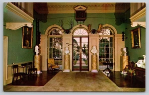 Monticello Entrance Hall Postcard with Jefferson-Designed Clock Litho - Picture 1 of 2