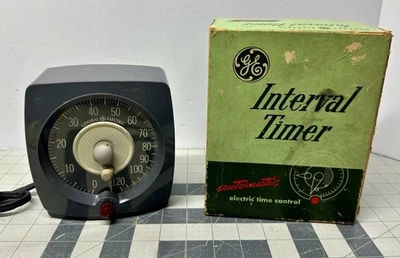 Temporizador de Intervalo GE Modelo T48 Caja Original Cuarto Oscuro Temporizador Eléctrico de Rayos X Foto 1 de 4