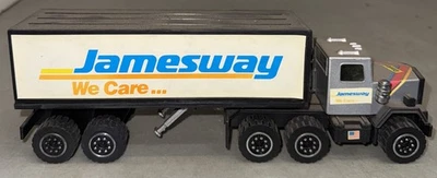 Remolque semirremolque Jamesway Hauler de colección fundido a presión #1123 juguete años 80 80 Foto 1 de 4