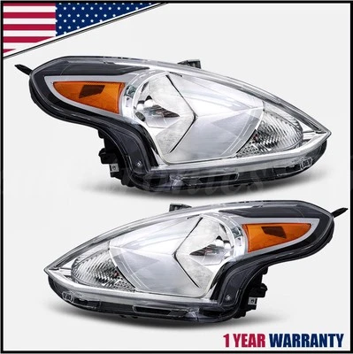 Headlights For 2015-2019 Nissan Versa Sedan Halogen Headlamp Assembly Left&Right Foto 1 de 4