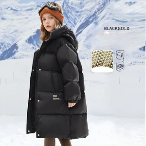 New Boys Girls Winter Hooded Parka School Jacket Long coat Outwear Padded Jacket - Picture 1 of 41