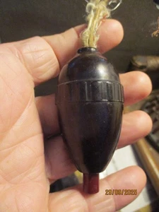 Ancien interrupteur Bakélite Laiton Poire Gland bois d'ancienne Lustre Applique - Picture 1 of 3