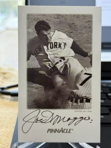 1993 Pinnacle Joe Dimaggio Auto Opening Day `948 4 of 5 Yankee Clipper COA - Picture 1 of 13